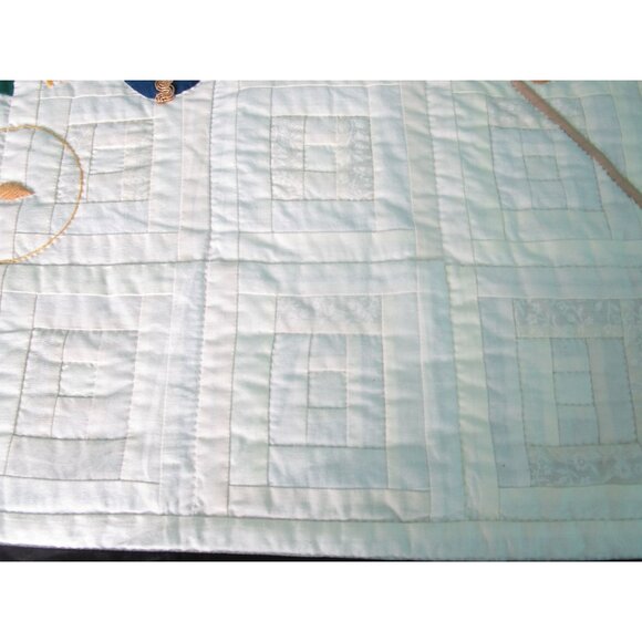 Log Cabin Christmas Tree Quilt Applique Ornaments Elves Queen Vintage 1994 GUC - Picture 16 of 16